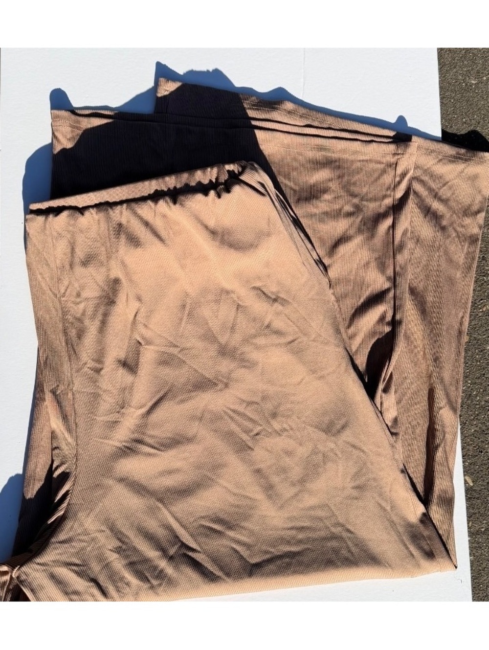 NWT Cider Milk Chocolate ribbed palazzo pants size 1X